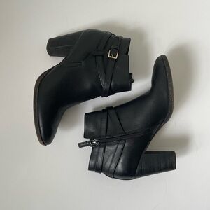 Cole Haan Black Leather Booties Size 8
